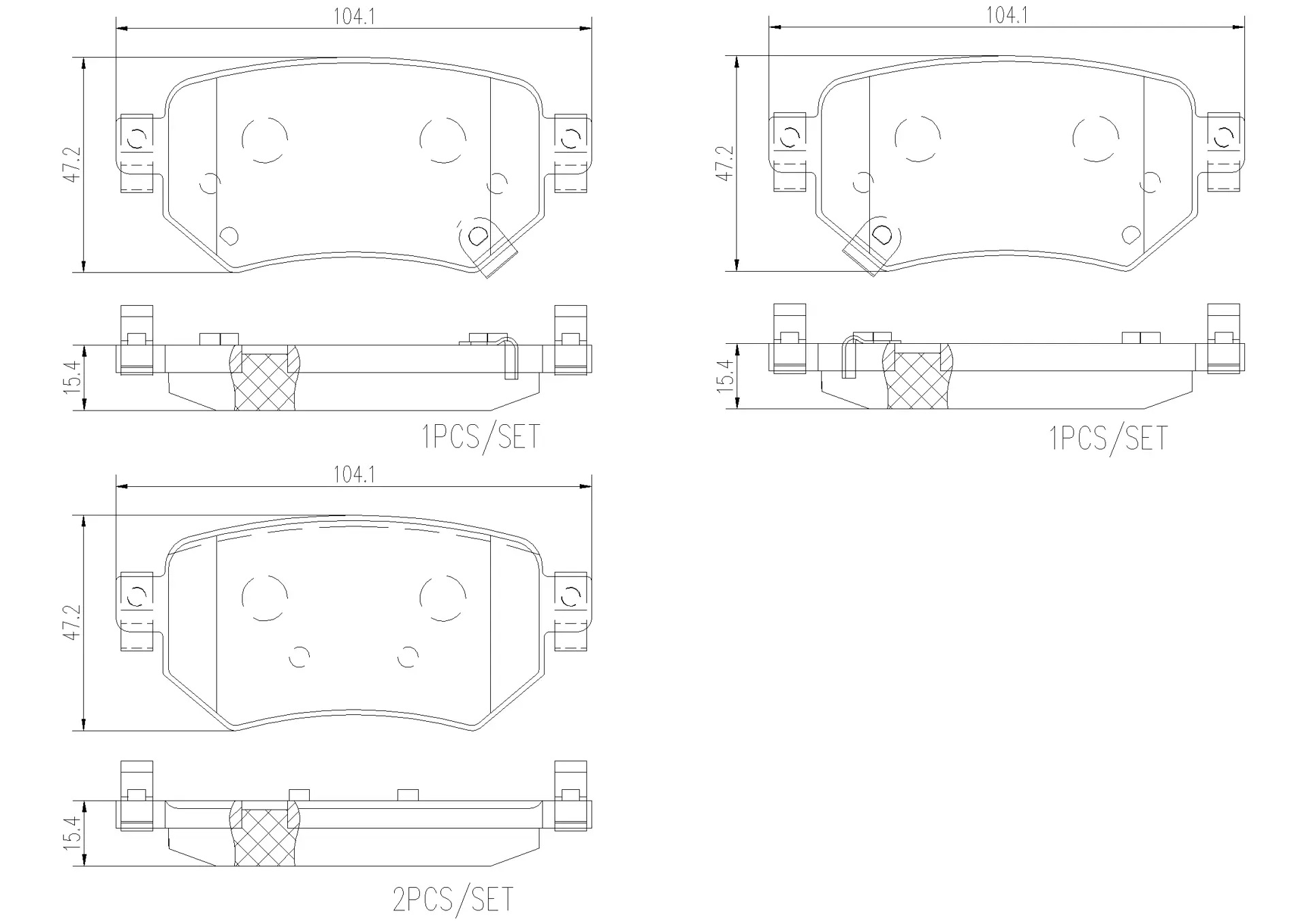 BREMBO Rear Brake Pad Prime Ceramic P49059N Genuine - Image 3