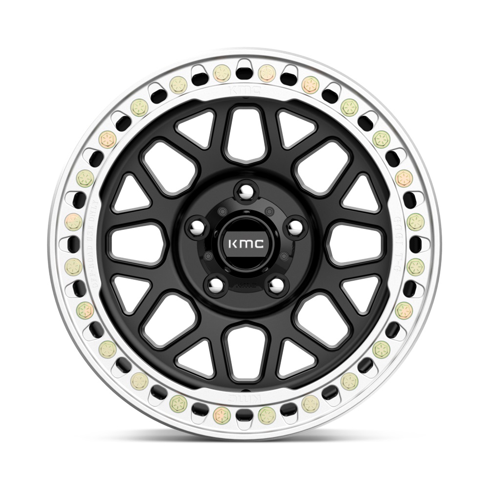 XD KMC KM235 Grenade Crawl (Beadlock) 17x8.5 6x139.7 et00 Satin Black Genuine - Image 4