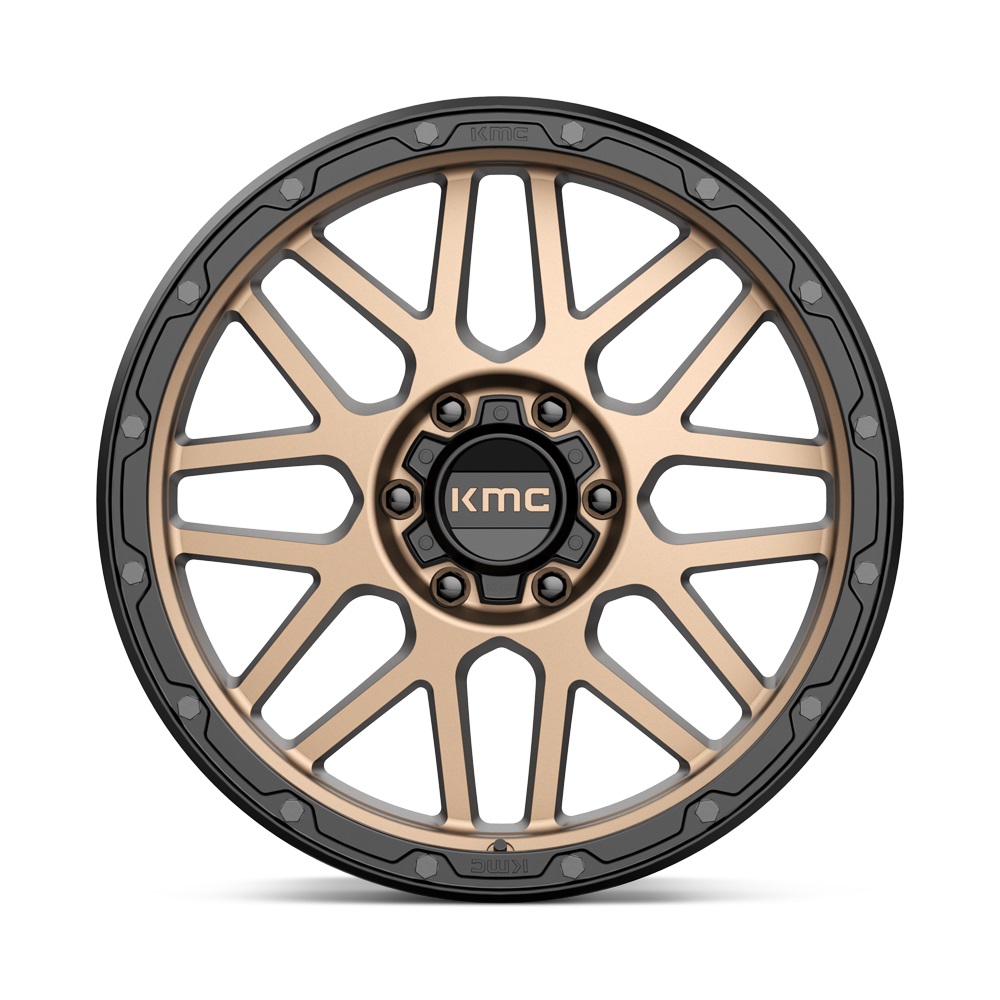 XD KMC KM535 Grenade OR 20x9 6x114.3 et18 Matte Bronze with Matte Black Lip Genuine - Image 4