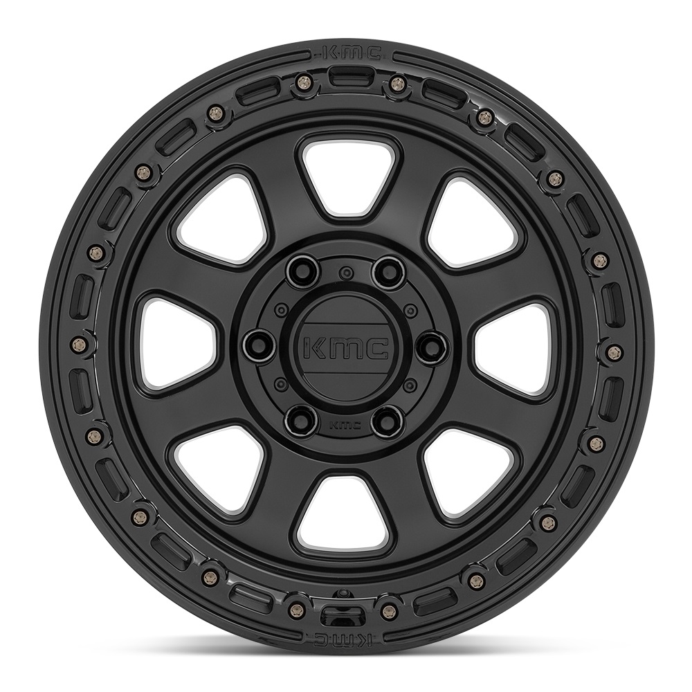 XD KMC KM548 Chase 20x9 6x139.7 et00 Satin Black with Gloss Black Lip Genuine - Image 4