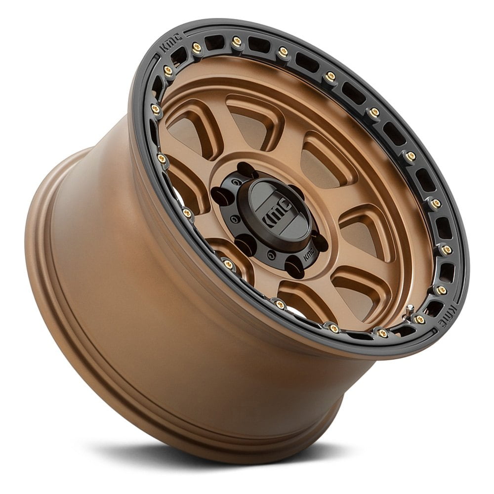 XD KMC KM548 Chase 20x9 6x139.7 et00 Matte Bronze with Black Lip Genuine - Image 3