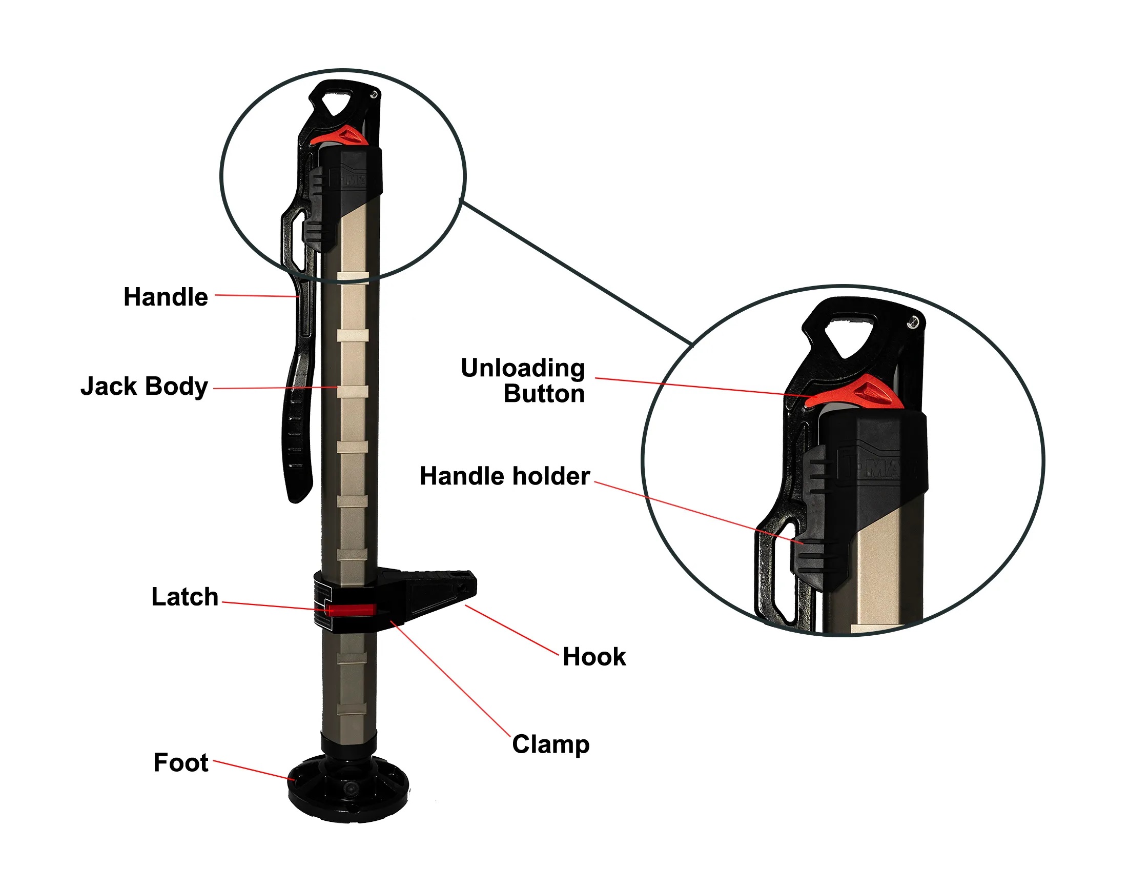T-MAX Recovery Hydraulic Jack Genuine - Image 3