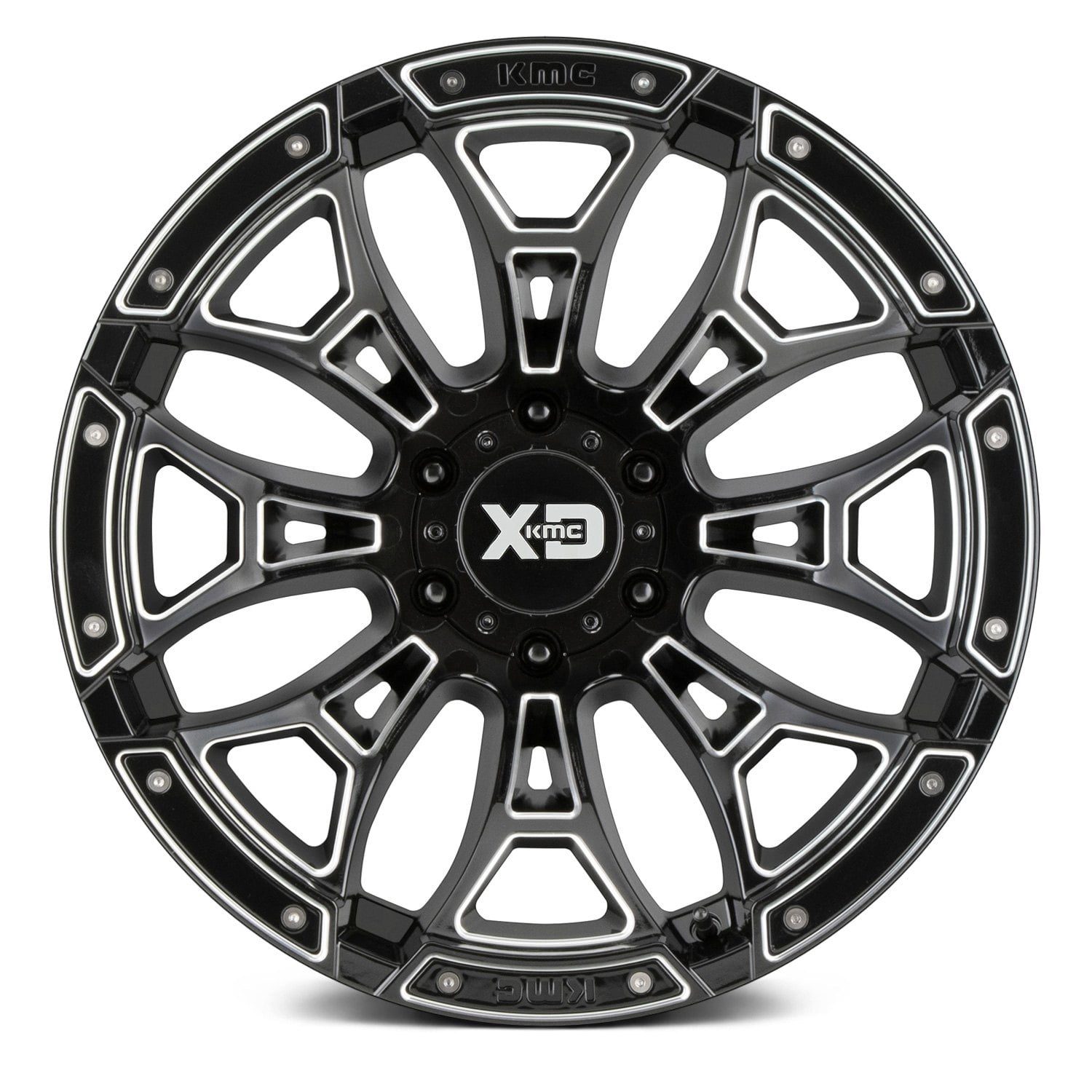 XD KMC XD841 Boneyard 20x12 5x127 et-44 Gloss Black Milled Genuine - Image 4