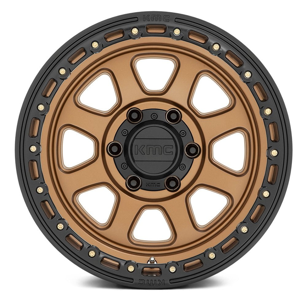 XD KMC KM548 Chase 20x9 6x139.7 et00 Matte Bronze with Black Lip Genuine - Image 4
