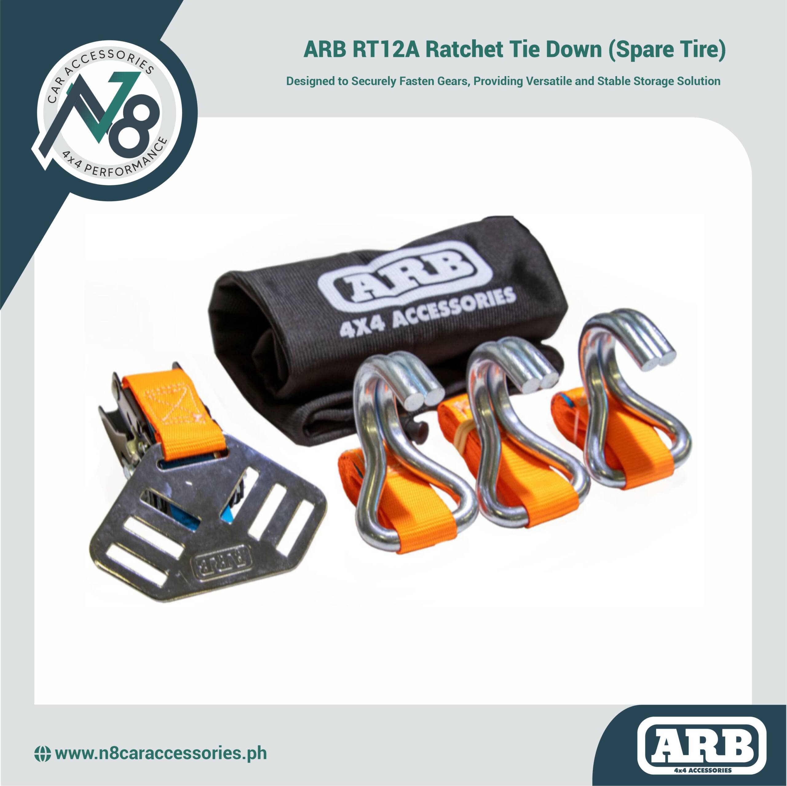 ARB RT12A Ratchet Tie Down (Spare Tire) Genuine