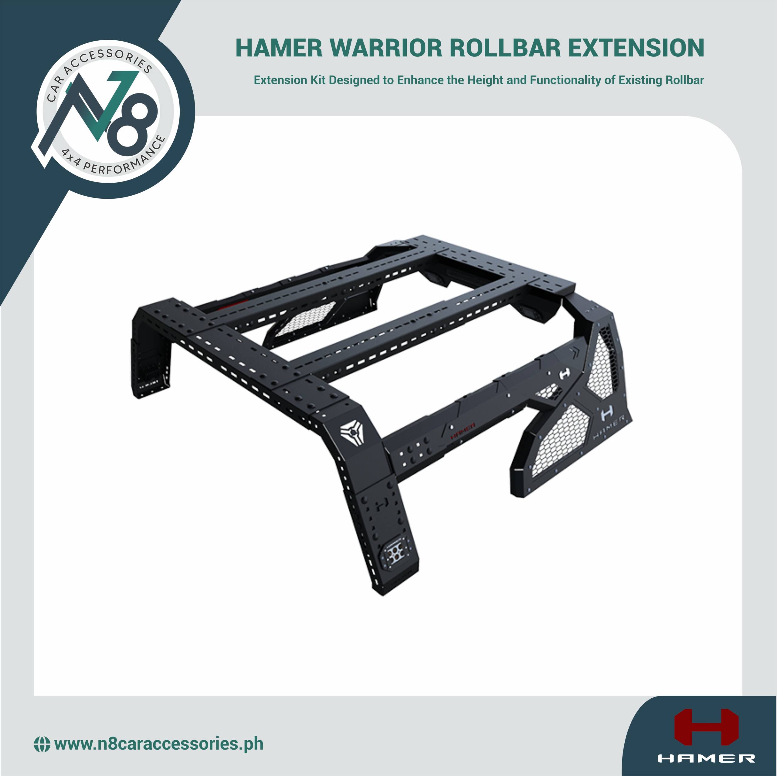 HAMER Warrior Rollbar Extension Kit Genuine