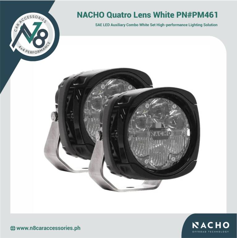 NACHO Quatro SAE LED Auxiliary Combo White Set PM461 Genuine