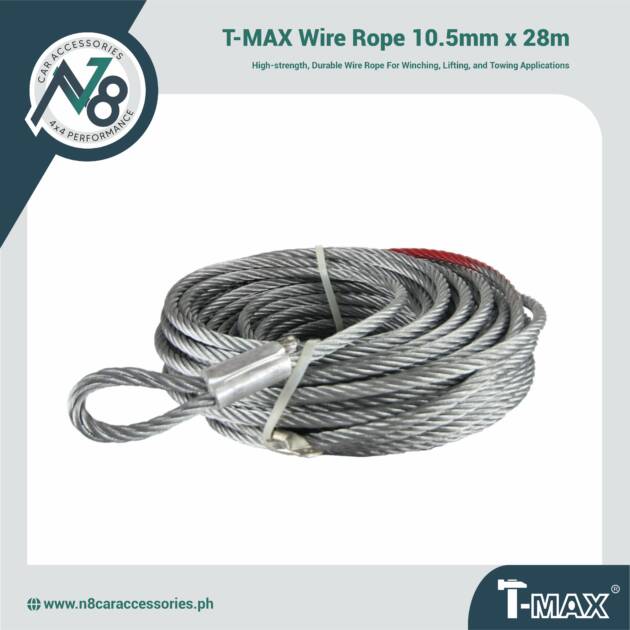 T-MAX Wire Rope 10.5mm x 28m Genuine