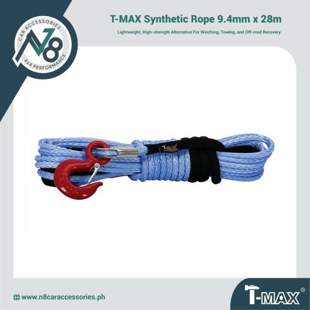 T-MAX Synthetic Rope 9.4mm x 28m Genuine