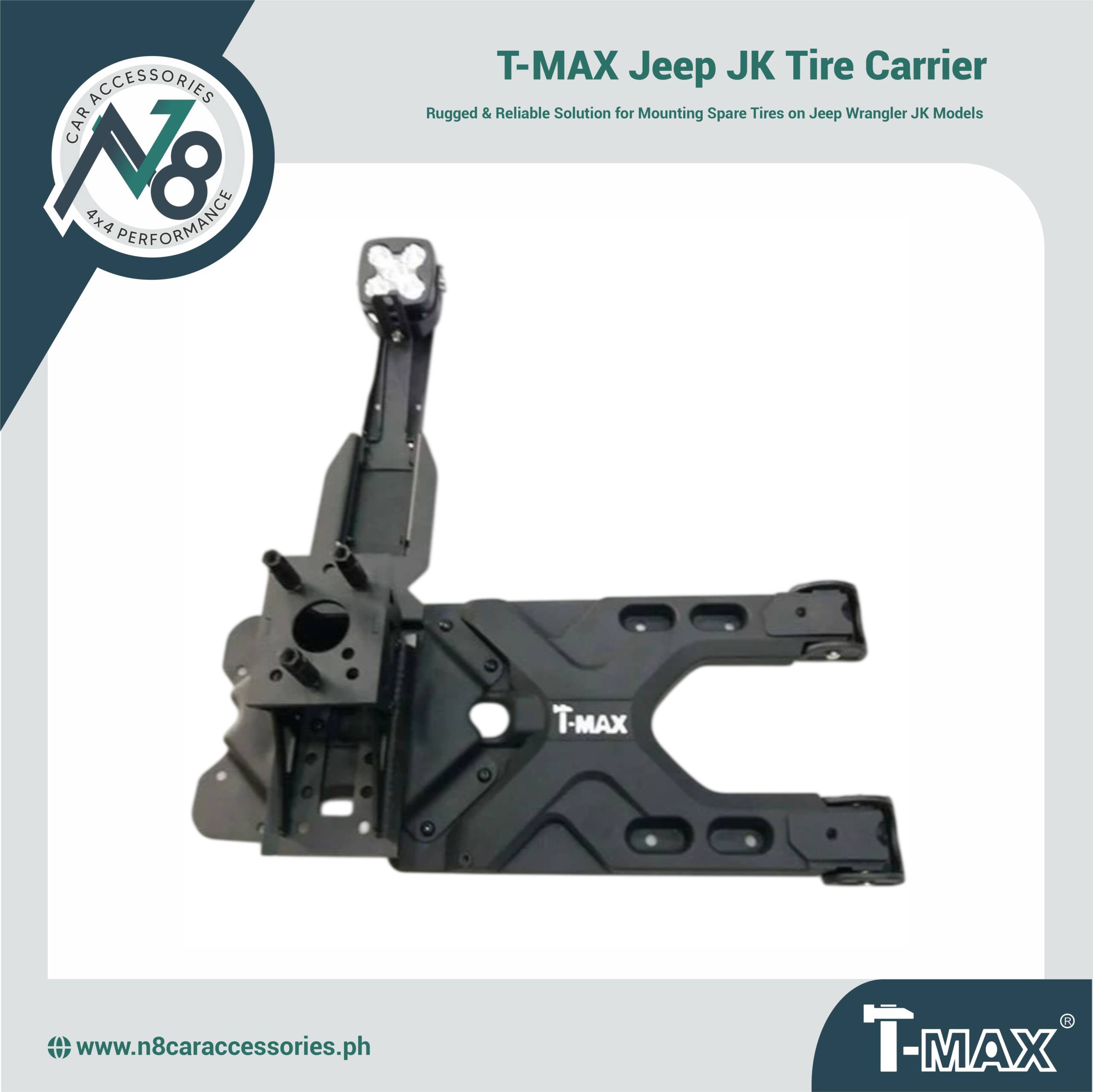 T-MAX Jeep JK Tire Carrier Genuine