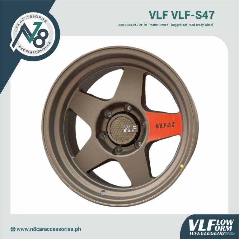 VLF VLF-S47 18x8.5 6x139.7 et-10 Matte Bronze Genuine
