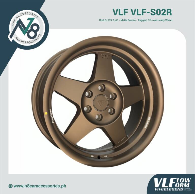 VLF VLF-S02R 18x9 6x139.7 et5 Matte Bronze Genuine