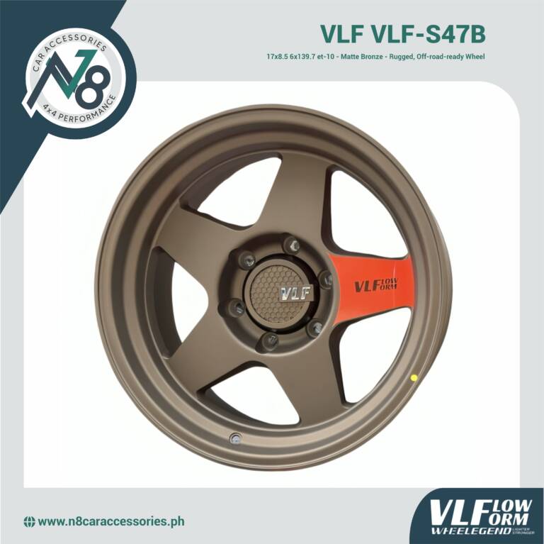 VLF VLF-S47B 17x8.5 6x139.7 et-10 Matte Bronze Genuine
