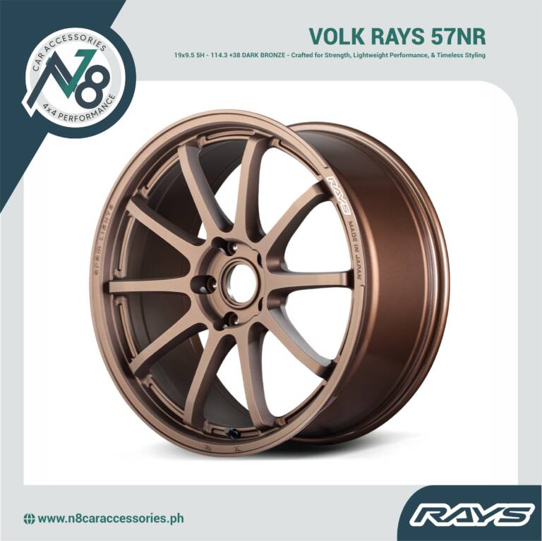 VOLK RAYS 19x9.5 5H - 114.3 +38 57NR DARK BRONZE Genuine