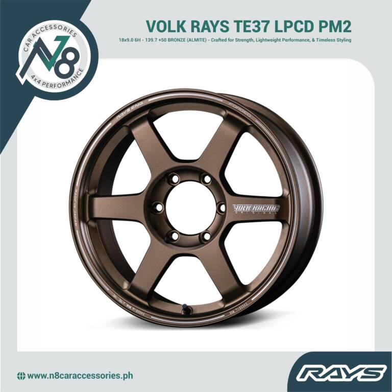 VOLK RAYS 18x9.0 6H - 139.7 +50 TE37 LPCD PM2 BRONZE (ALMITE) Genuine