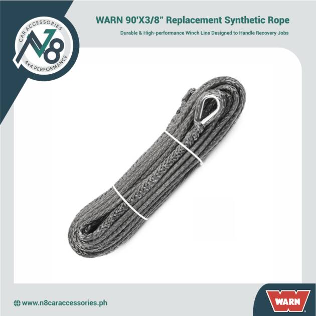 WARN 90'X3/8" Replacement Synthetic Rope Genuine