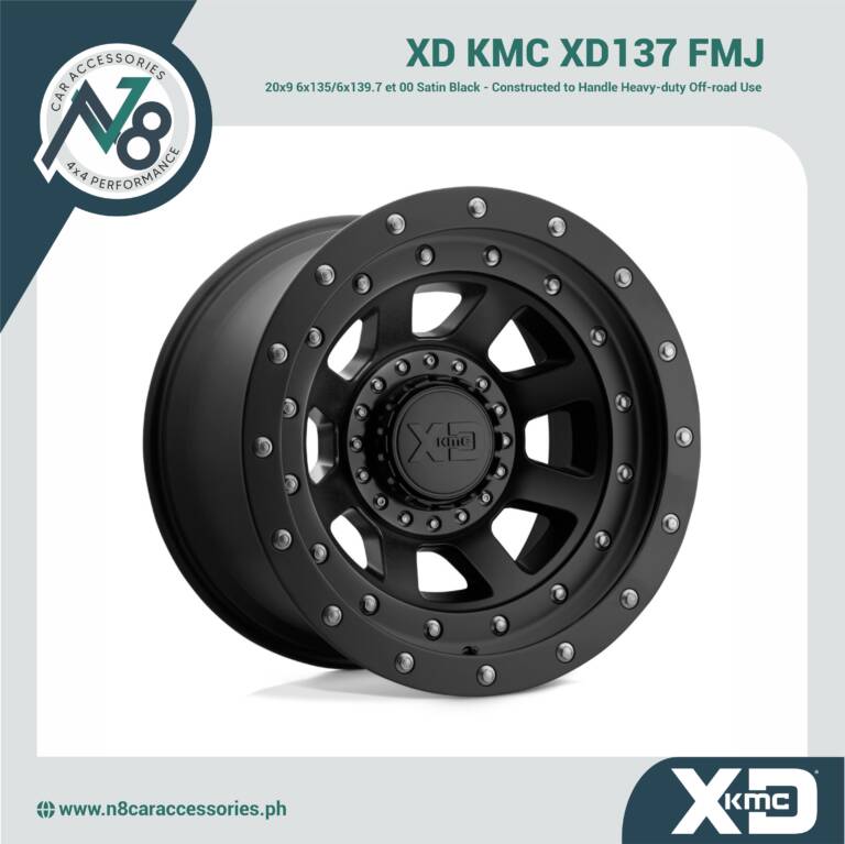 XD KMC XD137 FMJ 20x9 6x135/6x139.7 et 00 Satin Black Genuine