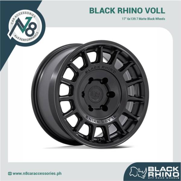 BLACK RHINO Voll 17" 6x139.7 Matte Black Genuine