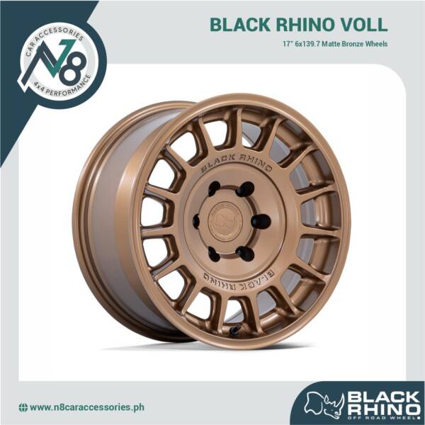 BLACK RHINO Voll 17" 6x139.7 Matte Bronze Genuine