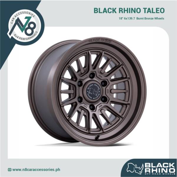 BLACK RHINO Taleo 18" 139.7 Burnt Bronze Wheels Genuine