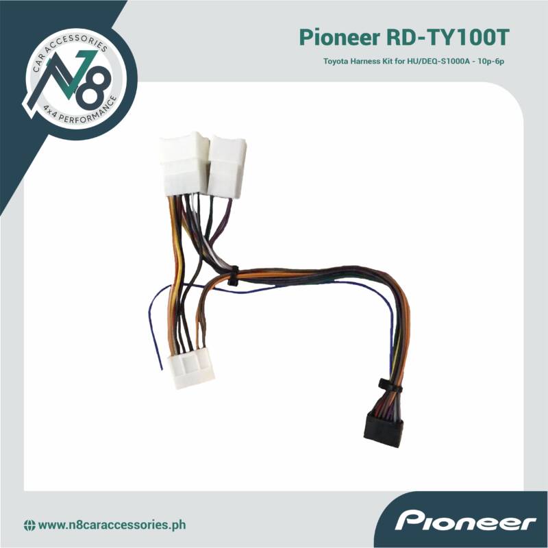 PIONEER RD-TY100T  Toyota Harness Kit for HU/DEQ-S1000A - 10p-6p Genuine