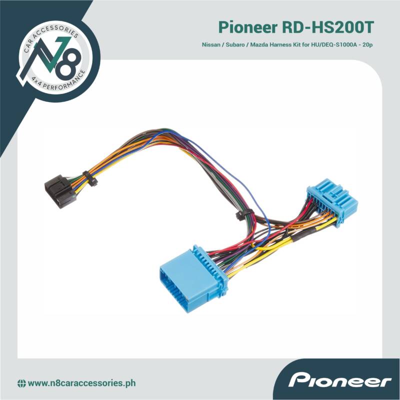 PIONEER RD-HS200T  Nissan / Subaro / Mazda Harness Kit for HU/DEQ-S1000A - 20p Genuine