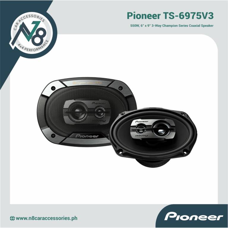 PIONEER TS-6975V3 550W, 6" x 9" 3-Way Champion Series Coaxial Speaker Genuine
