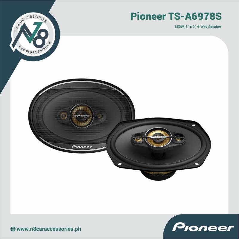 PIONEER TS-A6978S 650W, 6" x 9" 4-Way Speaker Genuine