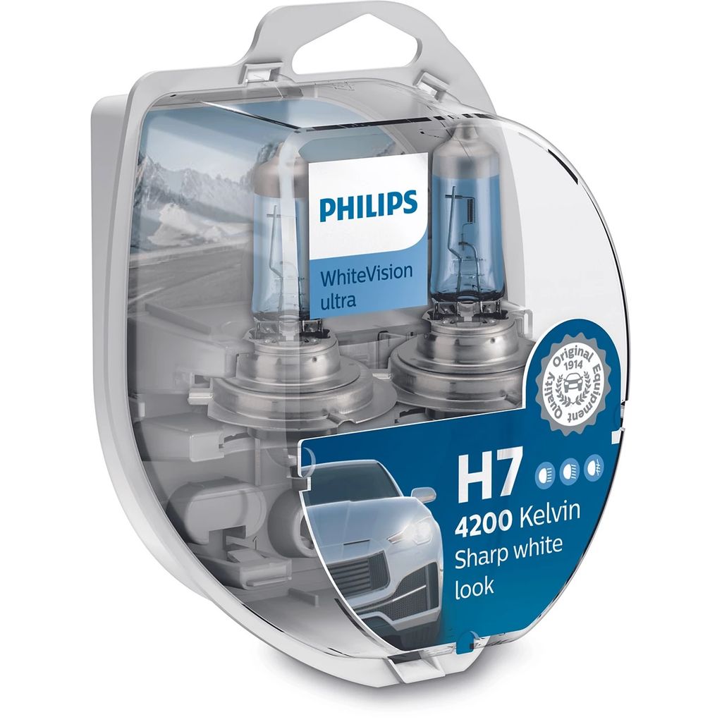 PHILIPS White Vision Ultra Halogen 12V Genuine - Image 2