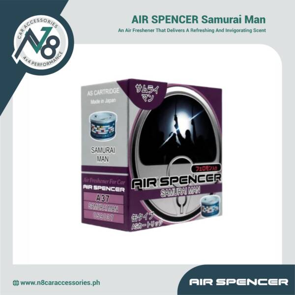 AIR SPENCER Air Freshener Samurai Man (Can) Scent Genuine