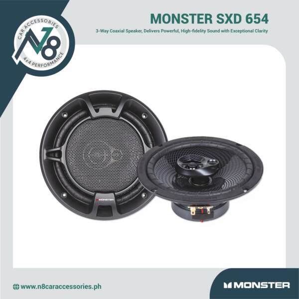 MONSTER SXD 654 3-Way Coaxial Speaker Genuine