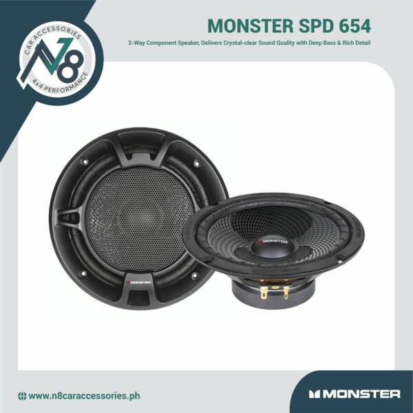 MONSTER SPD 654 2-Way Component Speaker Genuine