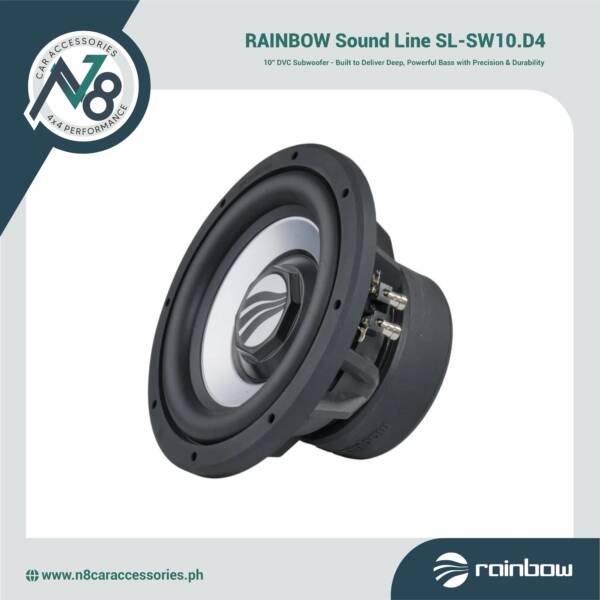 RAINBOW Sound Line SL-SW10.D4 10'' DVC Subwoofer Genuine