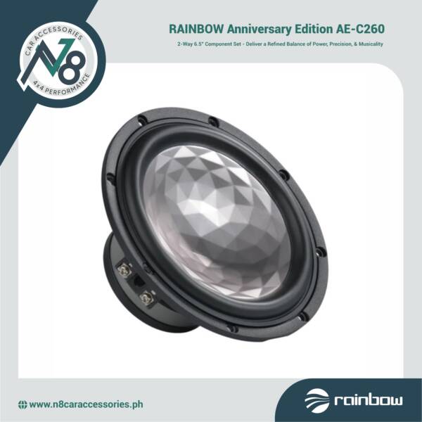RAINBOW Anniversary Edition AE-C260 2-Way 6.5'' Component Set Genuine