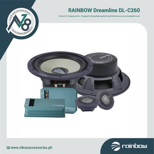 RAINBOW Dreamline DL-C260 2-Way 6.5'' Component Set Genuine