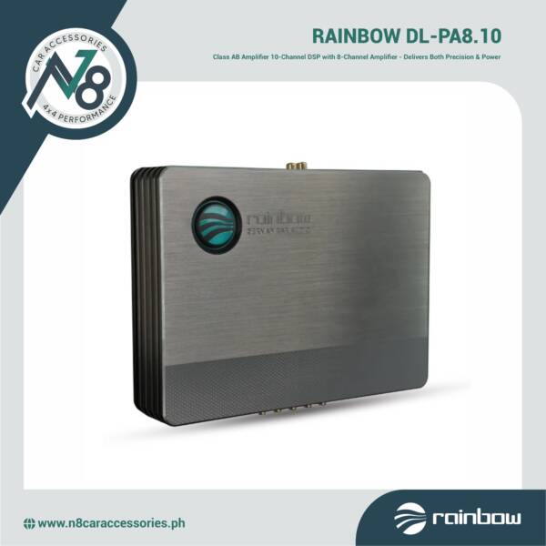 RAINBOW DL-PA8.10 Class AB Amplifier 10-Channel DSP with 8-Channel Amplifier Genuine