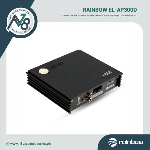 RAINBOW EL-AP300D 8-Channel DSP with 4-Channel Amplifier Genuine