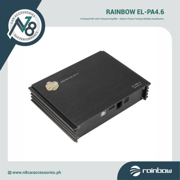 RAINBOW EL-PA4.6 6-Channel DSP with 4-Channel Amplifier Genuine
