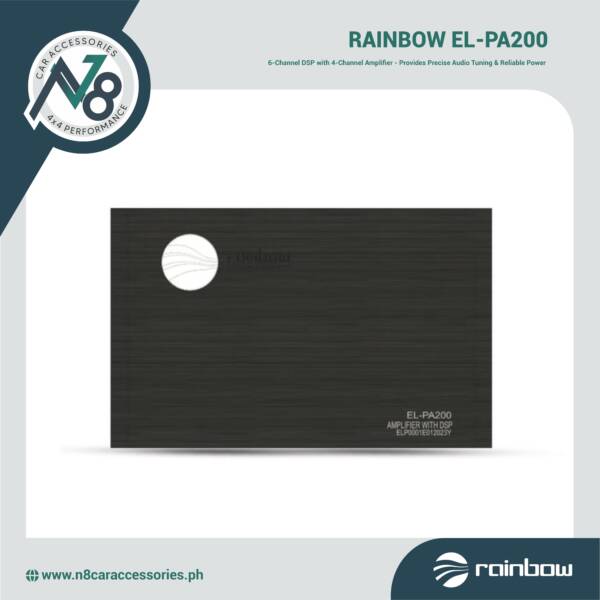RAINBOW EL-PA200 6-Channel DSP with 4-Channel Amplifier Genuine