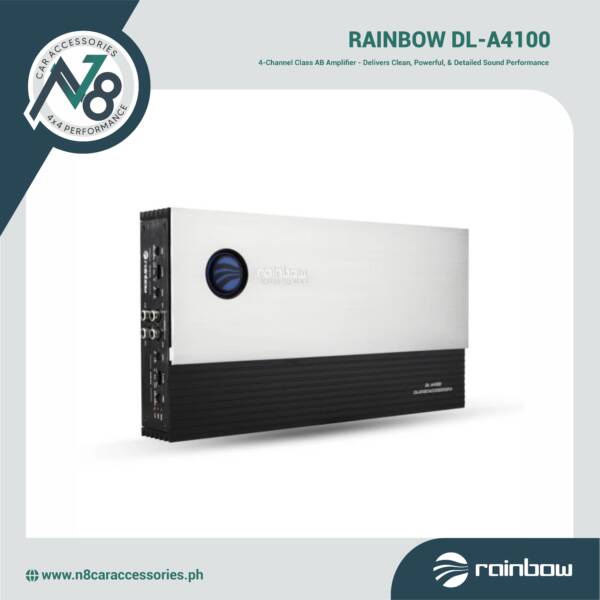 RAINBOW DL-A4100 4-Channel Class AB Amplifier Genuine