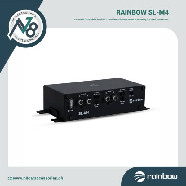 RAINBOW SL-M4 4-Channel Class D Mini Amplifier Genuine