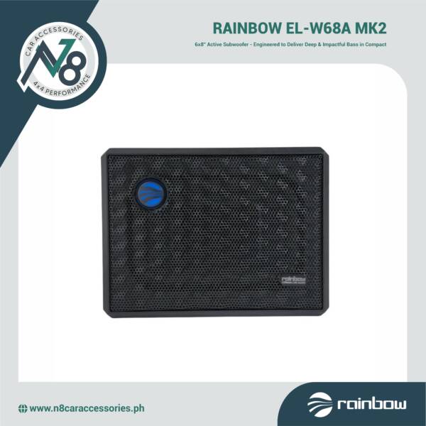 RAINBOW EL-W68A MK3 6x8'' Active Subwoofer Genuine
