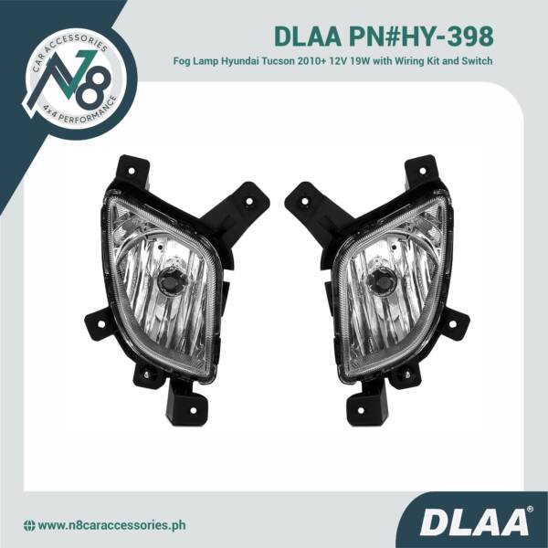 DLAA Fog Lamp Hyundai Tucson 2010+ 12V 19W with Wiring Kit and Switch PN#HY-398 Genuine