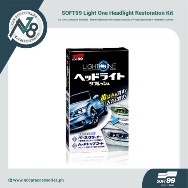SOFT99 Light One Headlight Restoration Kit Genuine