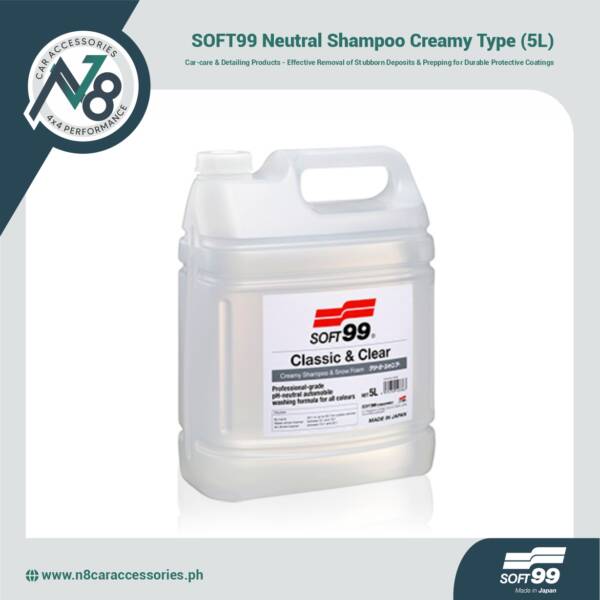 SOFT99 Neutral Shampoo Creamy Type 5 Liters Genuine