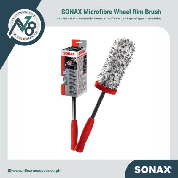 SONAX Microfibre Wheel Rim Brush 1 PC PN# 417941 Genuine