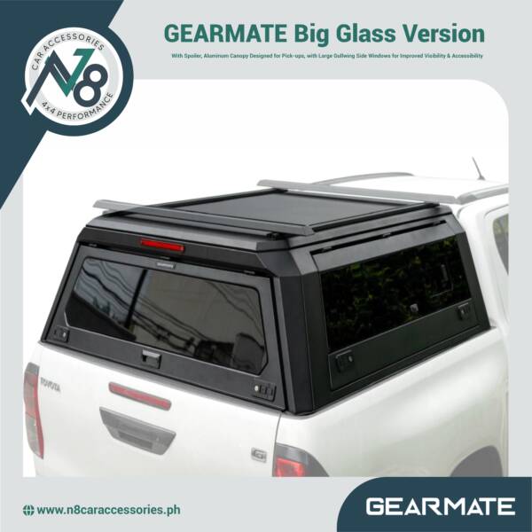 GEARMATE Big Glass Version with Spoiler Aluminum Canopy Genuine