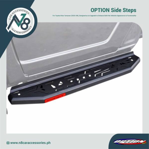 OPTION Side Steps for Toyota Hilux Tamaraw 2025-ON Genuine