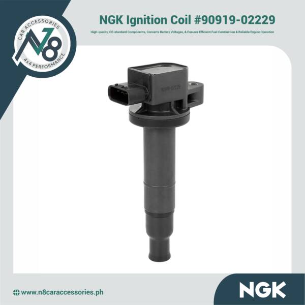 NGK Ignition Coil #90919-02229 for Toyota Vios 2003-2013 Genuine