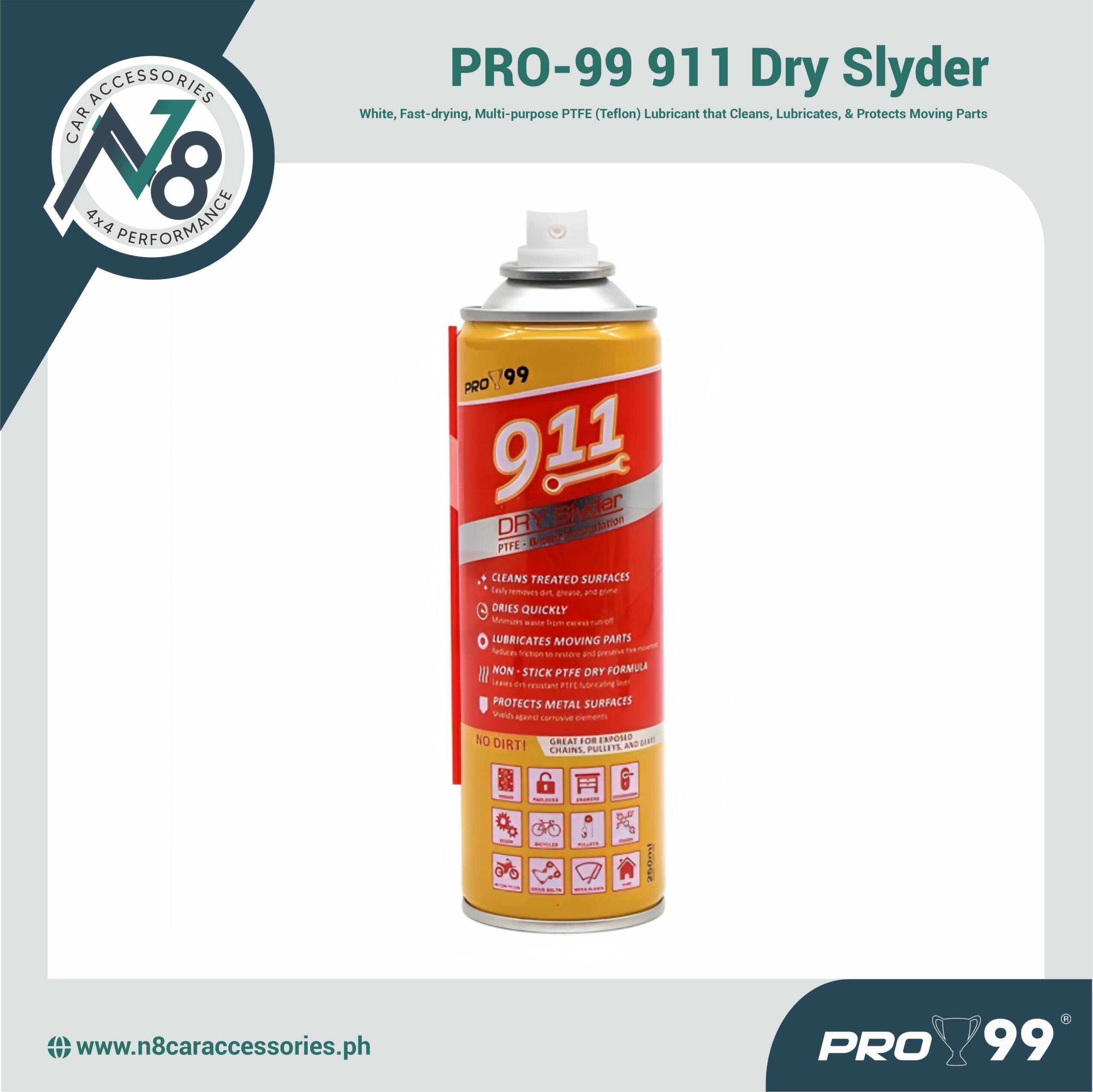 PRO-99 911 Dry Slyder - White Dry PTFE Lube Genuine - N8 Car ...
